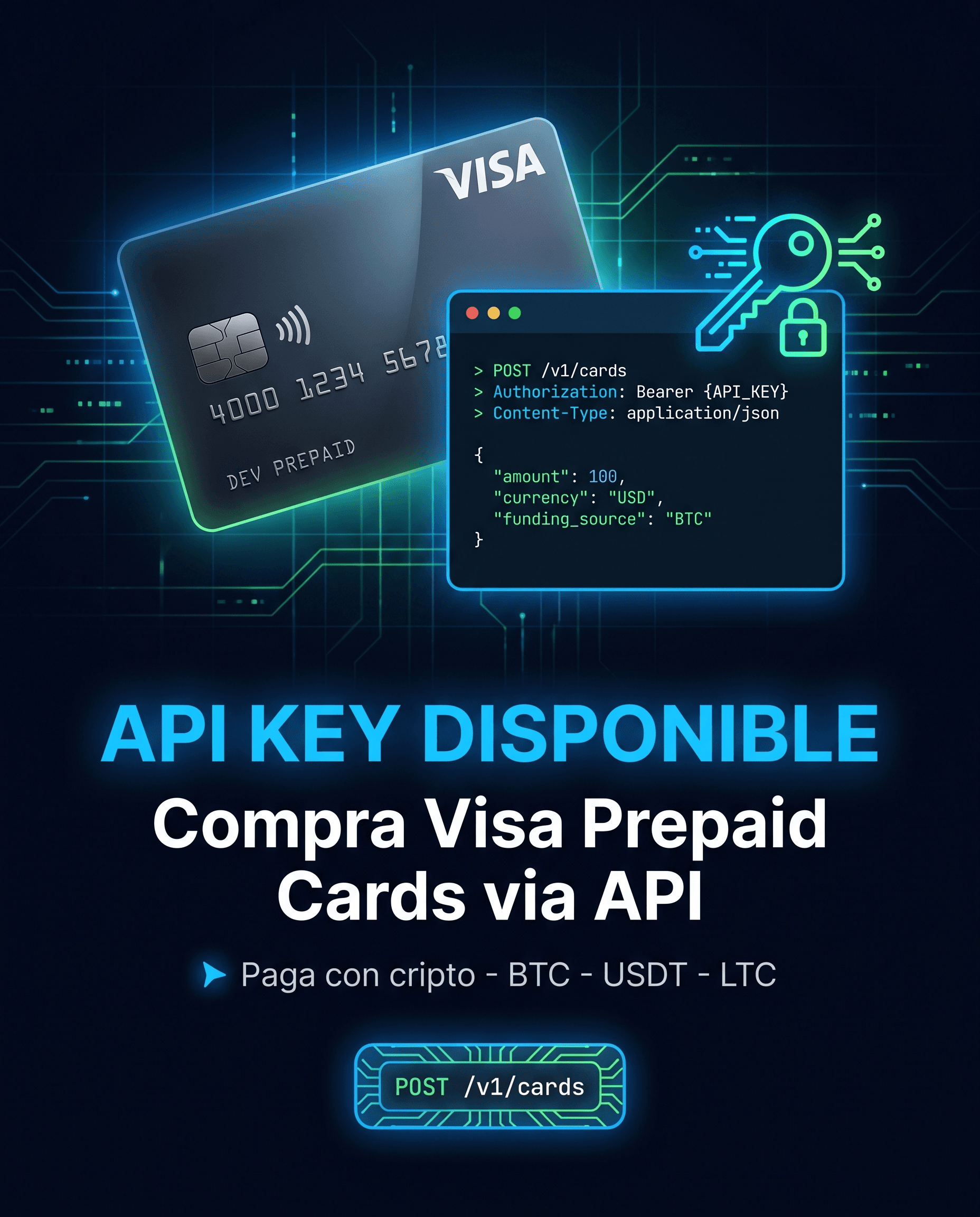 Visa Prepaid Cards via API